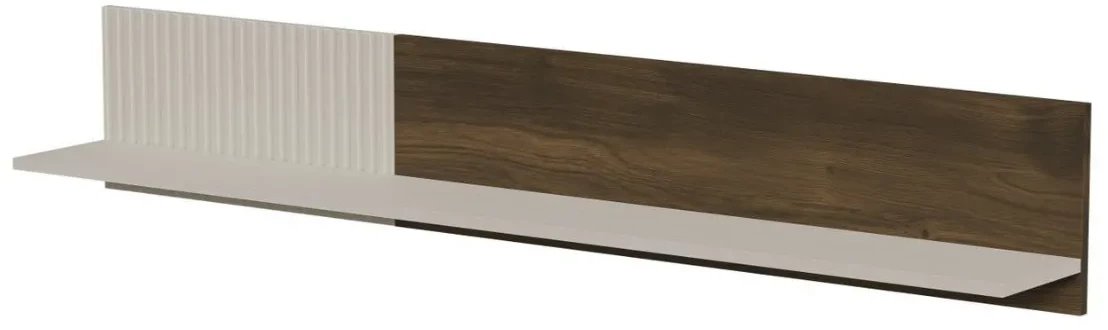 Półka wisząca RANDOM 2 P-1 150cm orzech/kaszmirowa HALMAR