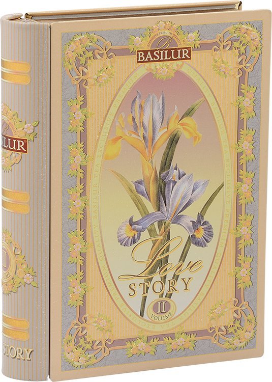 Basilur Herbata czarna zielona liść Puszka Książka PREZENT