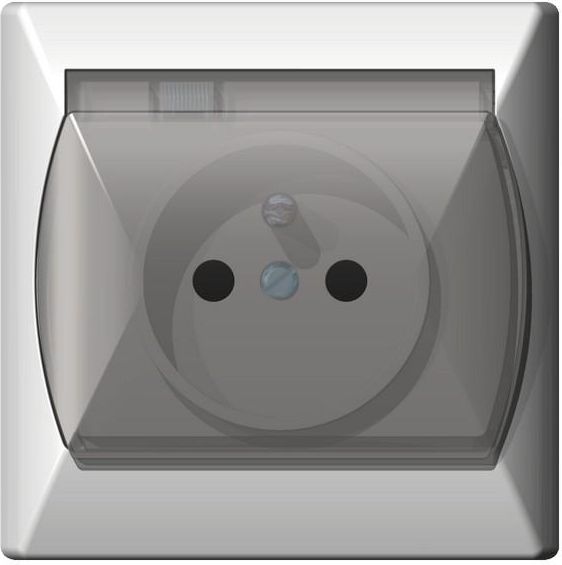 Ospel Gniazdo Akcent hermetyczne z uziemieniem brązowe (GPH-1AZ/24/d)