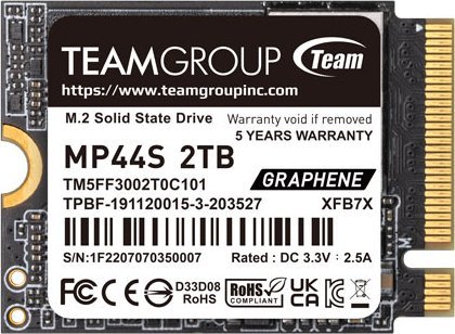 Dysk SSD TeamGroup MP44S 2TB, SSD (PCIe 4.0 x4, NVMe, M.2 2230)
