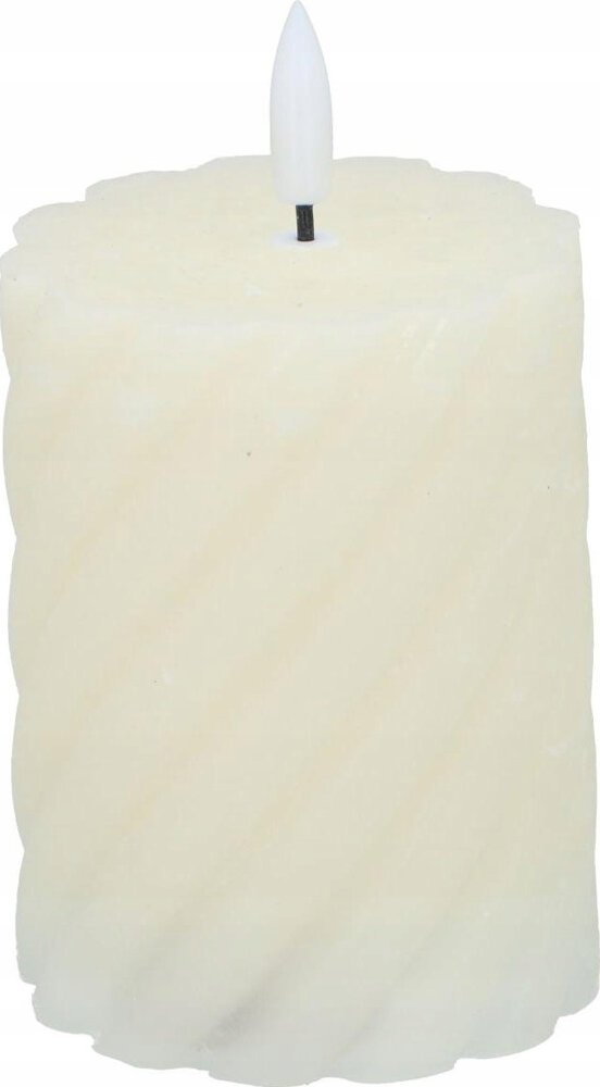 Articasa ŚWIECA DEKORACYJNA 75x100MM LED WOSK CREME
