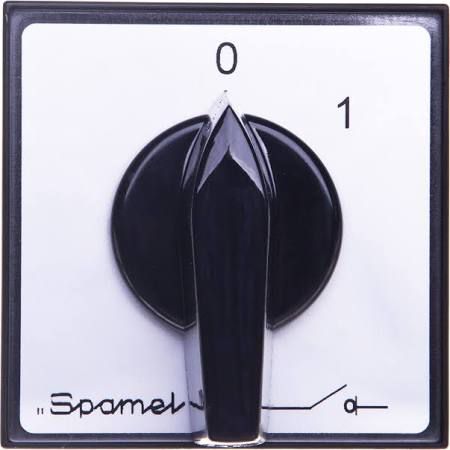 Spamel Łącznik krzywkowy 0-1 1P 25A do wbudowania (ŁK25R-1.828P03)