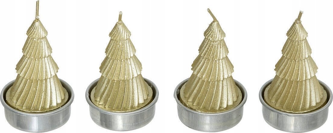 Atmosphera Świeczki w ksztalcie choinki, tealight, 4 sztuki