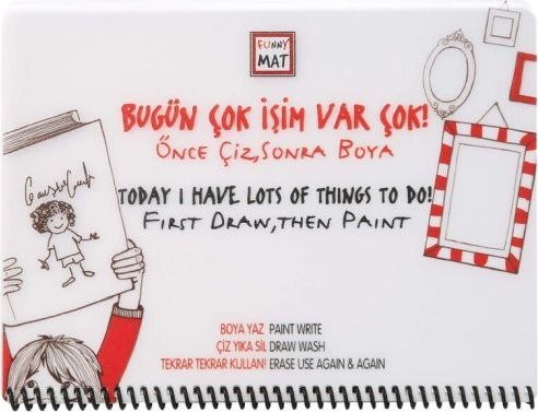 KOLOROWANKA FUNNY MAT WHITE 16x21