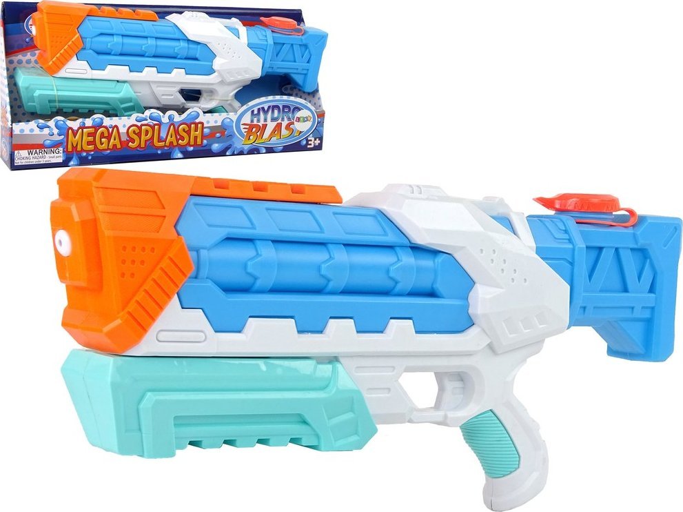 Pistolet Na Wodę 820 ml Niebiesko- Biały LEAN Toys