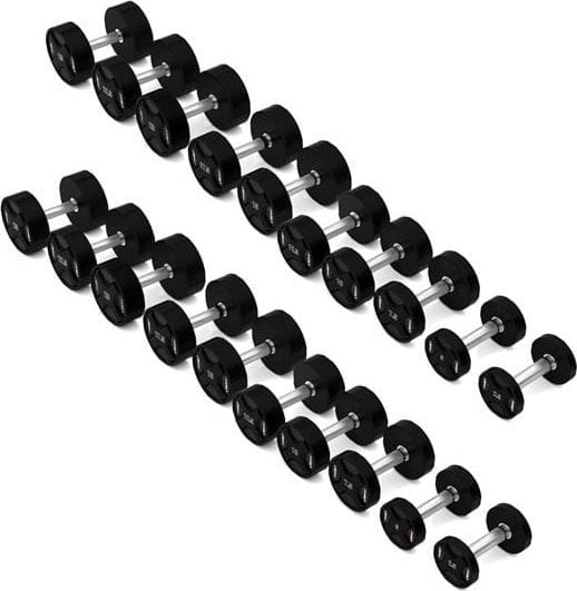 HMS Hantle HPC Set poliuretanowe 20 x Różne rodzaje obciążenia w zestawie (2.5 - 25 kg)