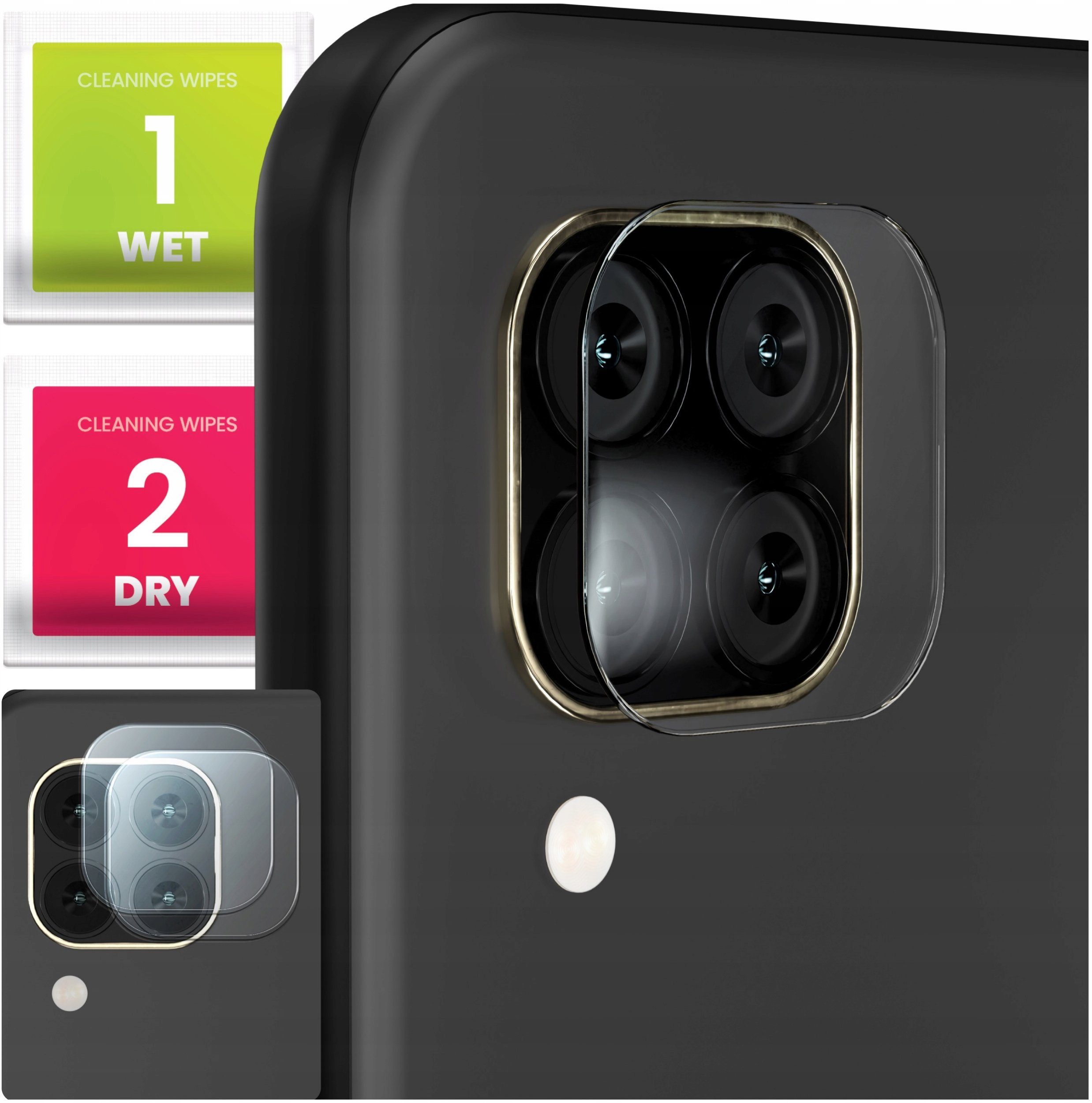 2-PAK Szkło Na Aparat Do Huawei P40 Lite (Hartowane, Ochronne, Na Obiektyw)