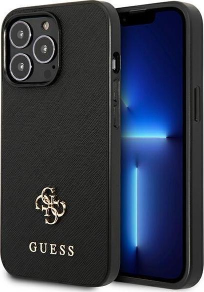 Guess GUHCP13LPS4MK iPhone 13 Pro / 13 6,1" czarny/black hardcase Saffiano 4G Small Metal Logo