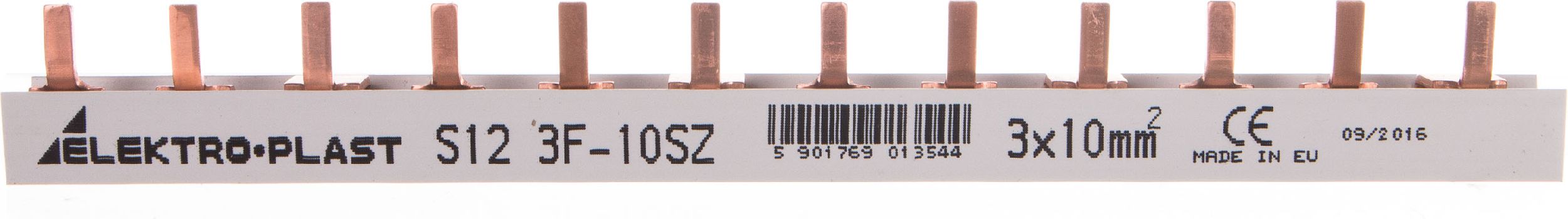 Elektro-Plast Szyna prądowa typu PIN 3P 10mm2 63A 12 pinów IZS10/3F/12 (45.222)