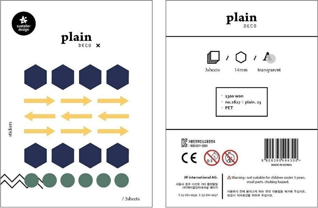 Naklejki Znaczniki #23 Geo 3 ark.