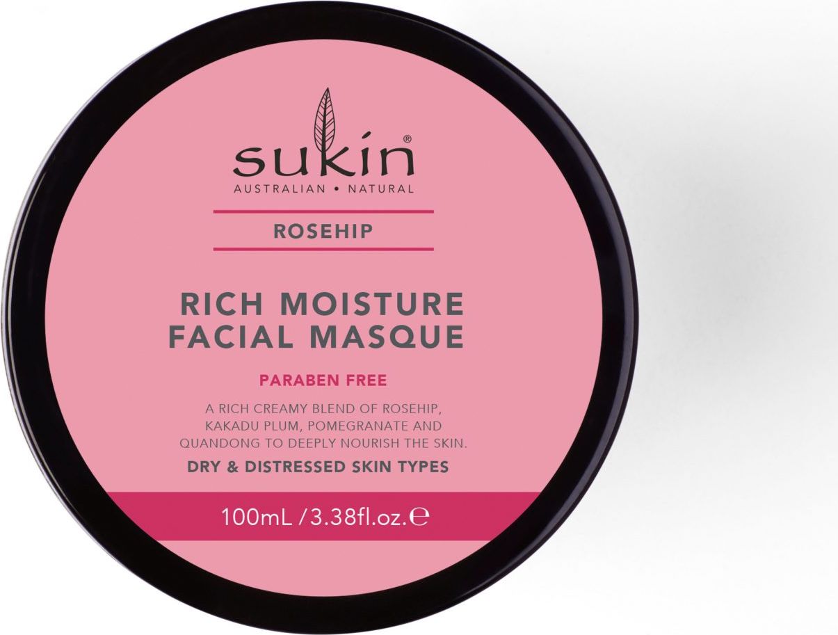 Sukin Sukin, ROSEHIP Nawilżająca maseczka do twarzy, 100ml