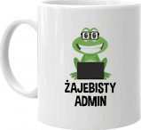 Koszulkowy Żajebisty admin - kubek z nadrukiem