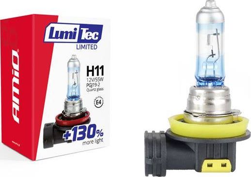 AMiO Żarówka halogenowa H11 12V 55W LumiTec LIMITED +130%