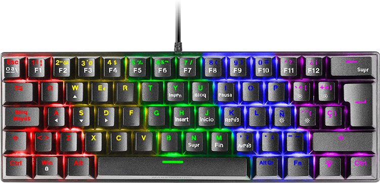 Klawiatura Mars Gaming MK60BUS Gaming Mechanical Keyboard RGB / Blue Switch / US