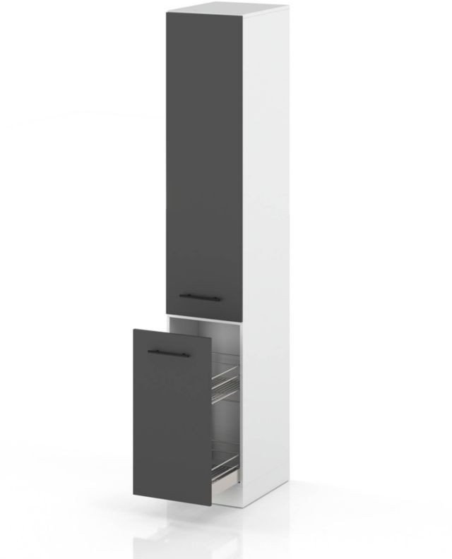 słupek kuchenny stojący modułowy 30cm szafka cargo s30 spremium szary mat