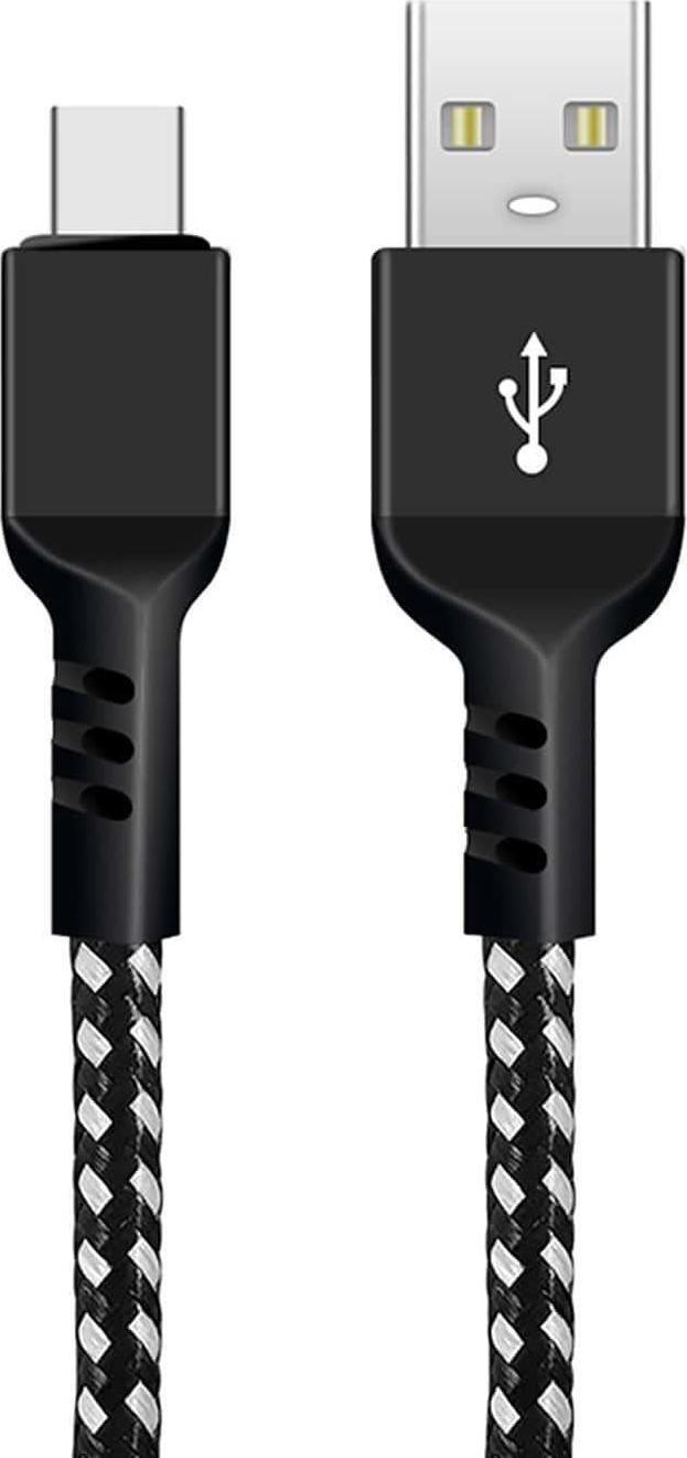 Kabel USB Maclean USB-A - USB-C 2 m Biały