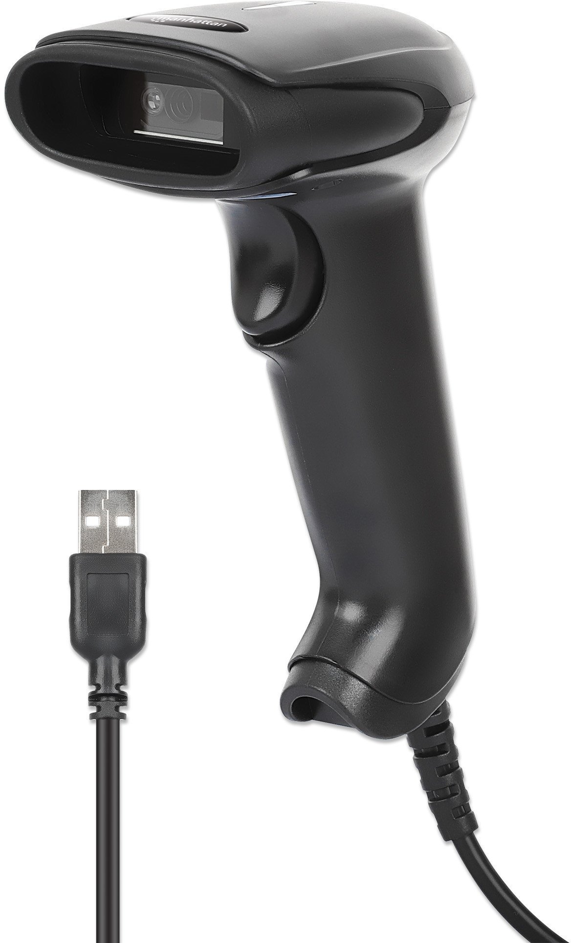 MANHATTAN 2D LED Barcodescanner 320mm 1,4m USB-Kabel schwarz