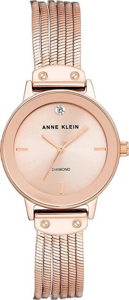 Zegarek Anne Klein Zegarek damski Anne Klein AK-3220RGRG różowe złoto