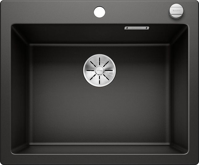 Zlewozmywak Blanco Pleon 6 Silgranit czarny z korkiem automatycznym InFino (525954)