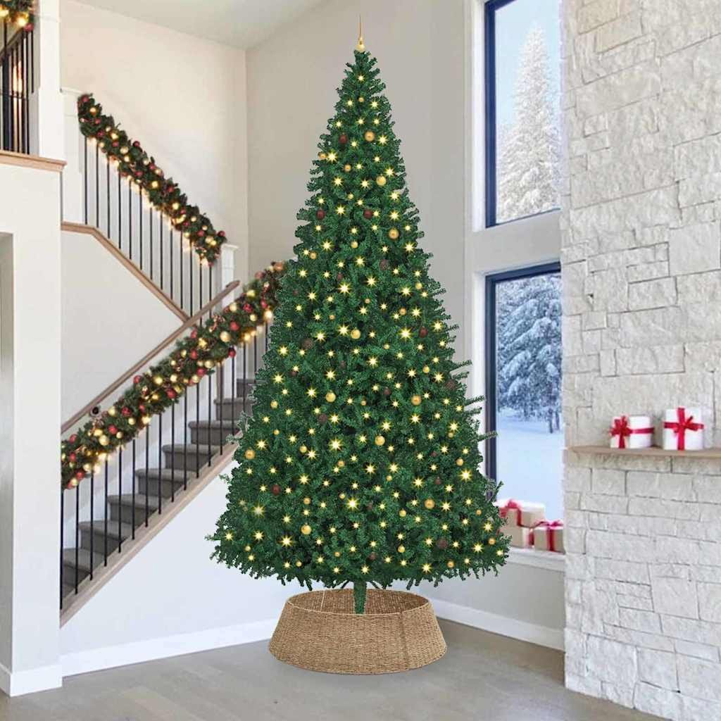 vidaXL Kołnierz do Choinki Brązowy 105 x 105 x 28 cm Trawa morska