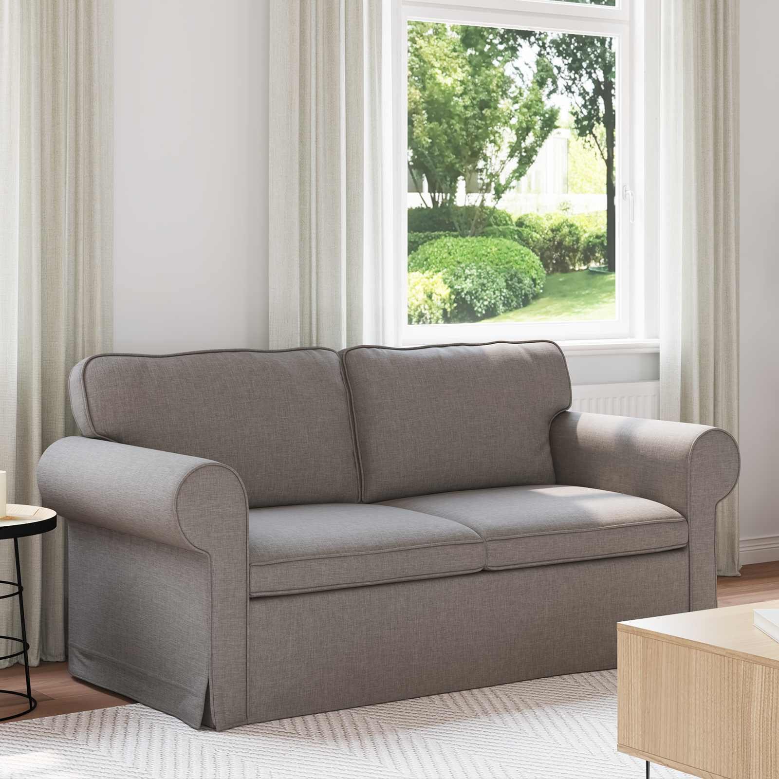 vidaXL Sofa Ciemnoszary 215 x 82 x 80 cm Metal