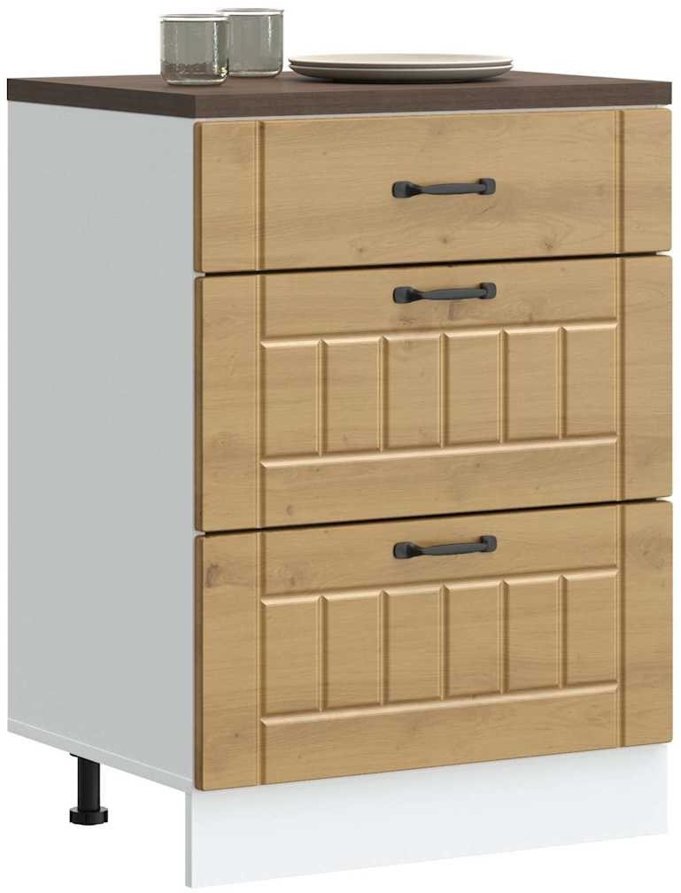 Szafka kuchenna dolna Lucca" Dąb rzemieślniczy Drewno klejone