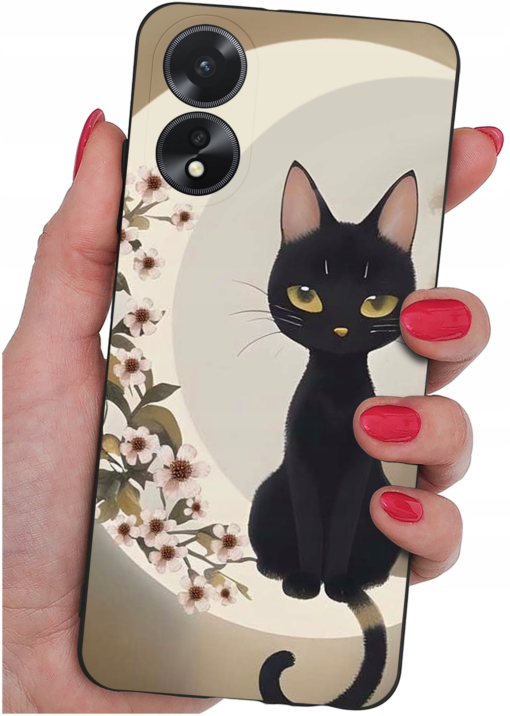 ETUI do Oppo A38 4G WZORY |SILIKONOWE MATT CASE + SZKŁO 9H