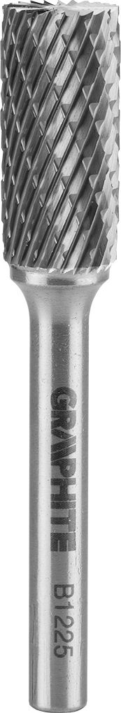 Graphite FREZ DO METALU HM TYP B (WALCOWY Z OSTRZAMI NA GÓRZE) 12 X 25 MM TRZPIEŃ 6 X 45 MM 55H358 GRAPHITE