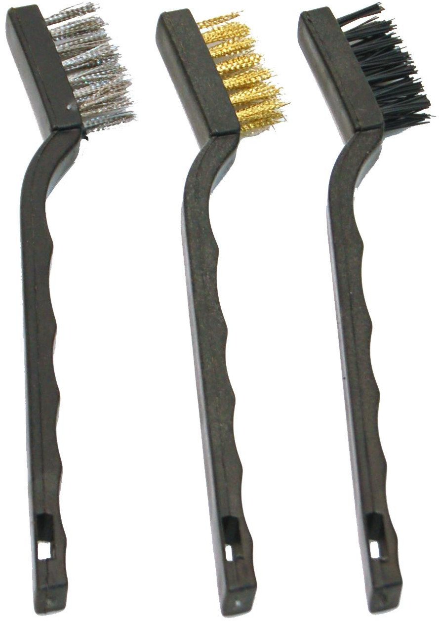 Work it by millarco® mini stålbørster stål/messing/ nylon 3 stk.