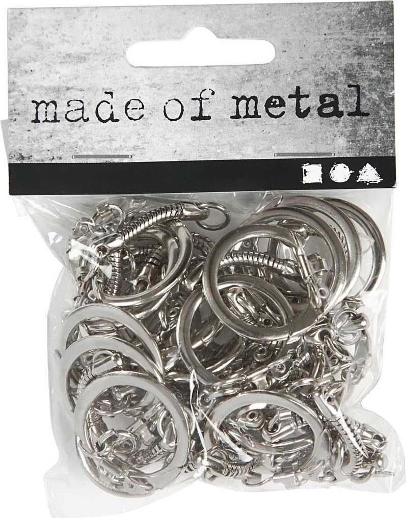 Breloczek Creativ Company Kółka do Breloczków z Łańcuszkiem 25szt.