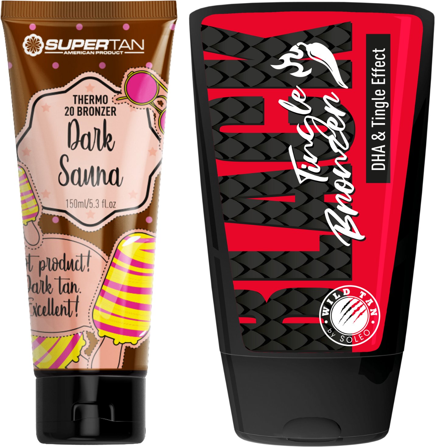 Supertan Dark Sauna + Wild Tan Black Tingle Gratis