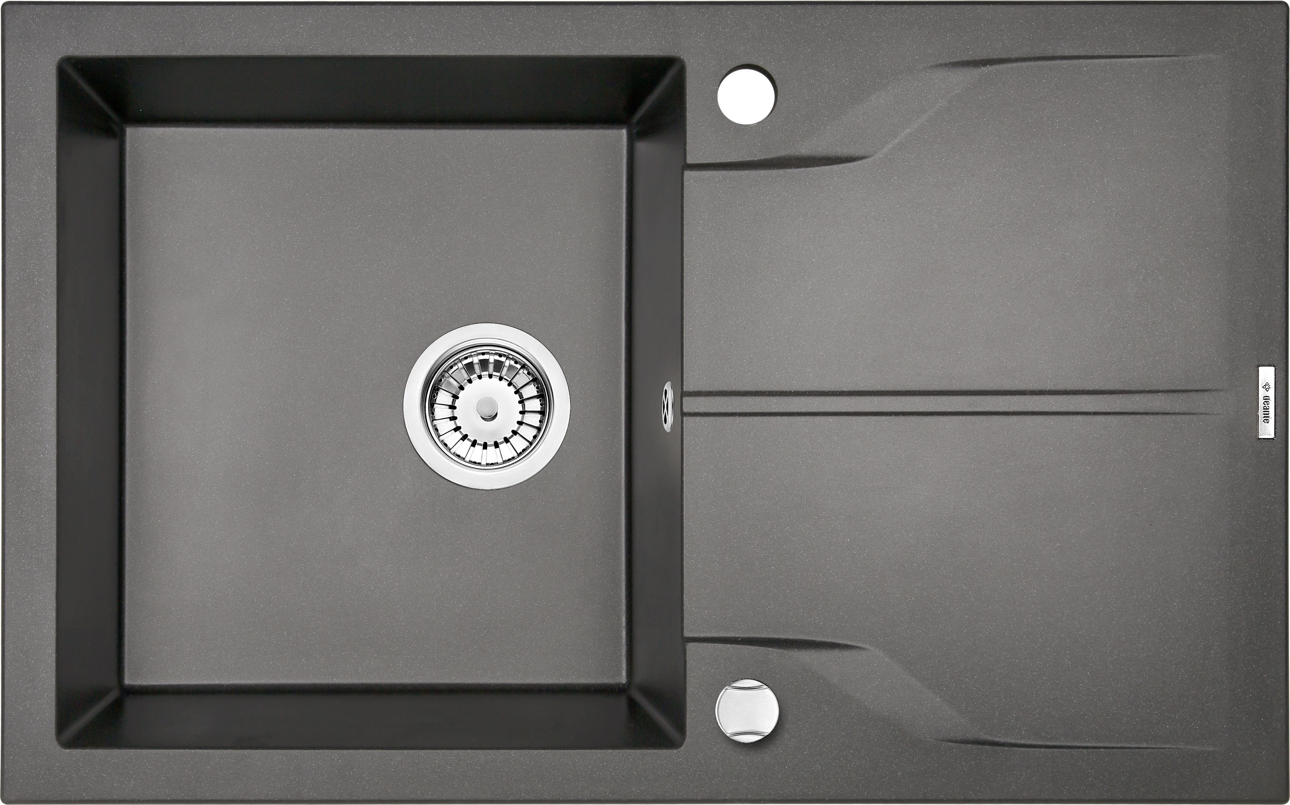 Zlewozmywak Deante .ANDANTE ANTRACYT METALIK GRANIT 1K Z/O 780X490X194+SPACE SAVER