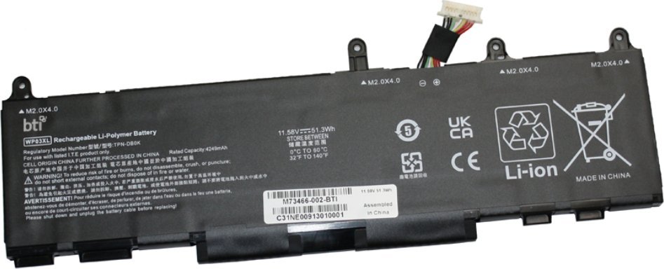 Pamięć do laptopa Origin Origin Storage M73466-002-BTI akumulator przemysłowy Litowo-jonowa (Li-Ion) 4430 mAh 11,58 V