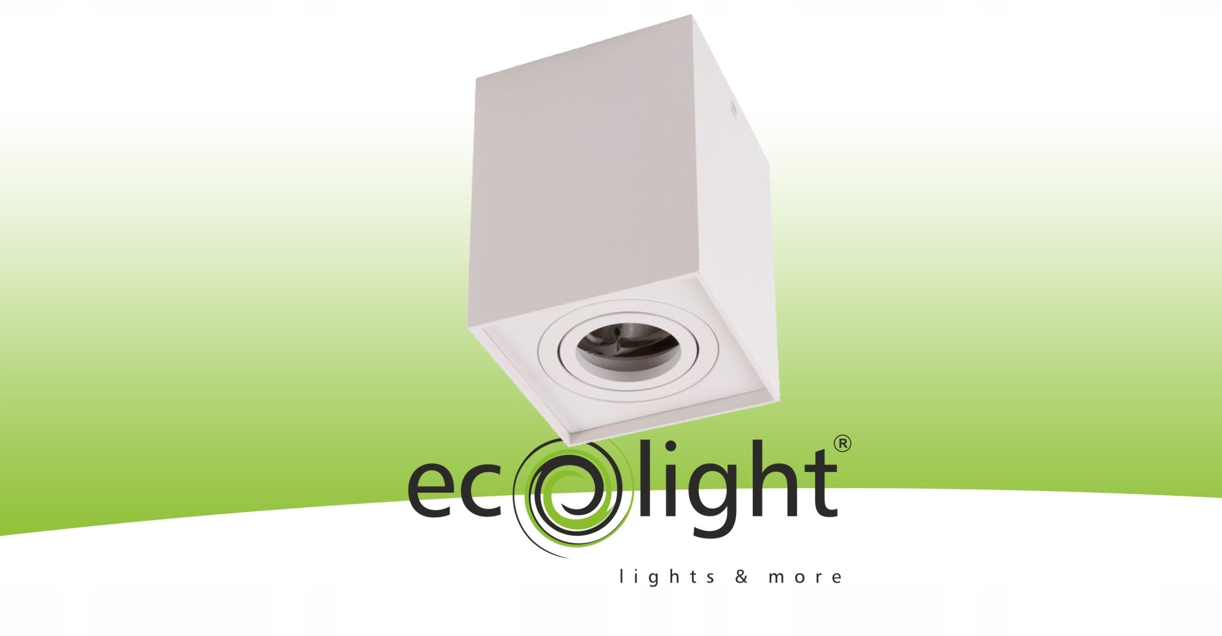 Oprawa Halogenowa GU10 Natynkowa Biała Kwadrat Pojedyncza OHN-4B