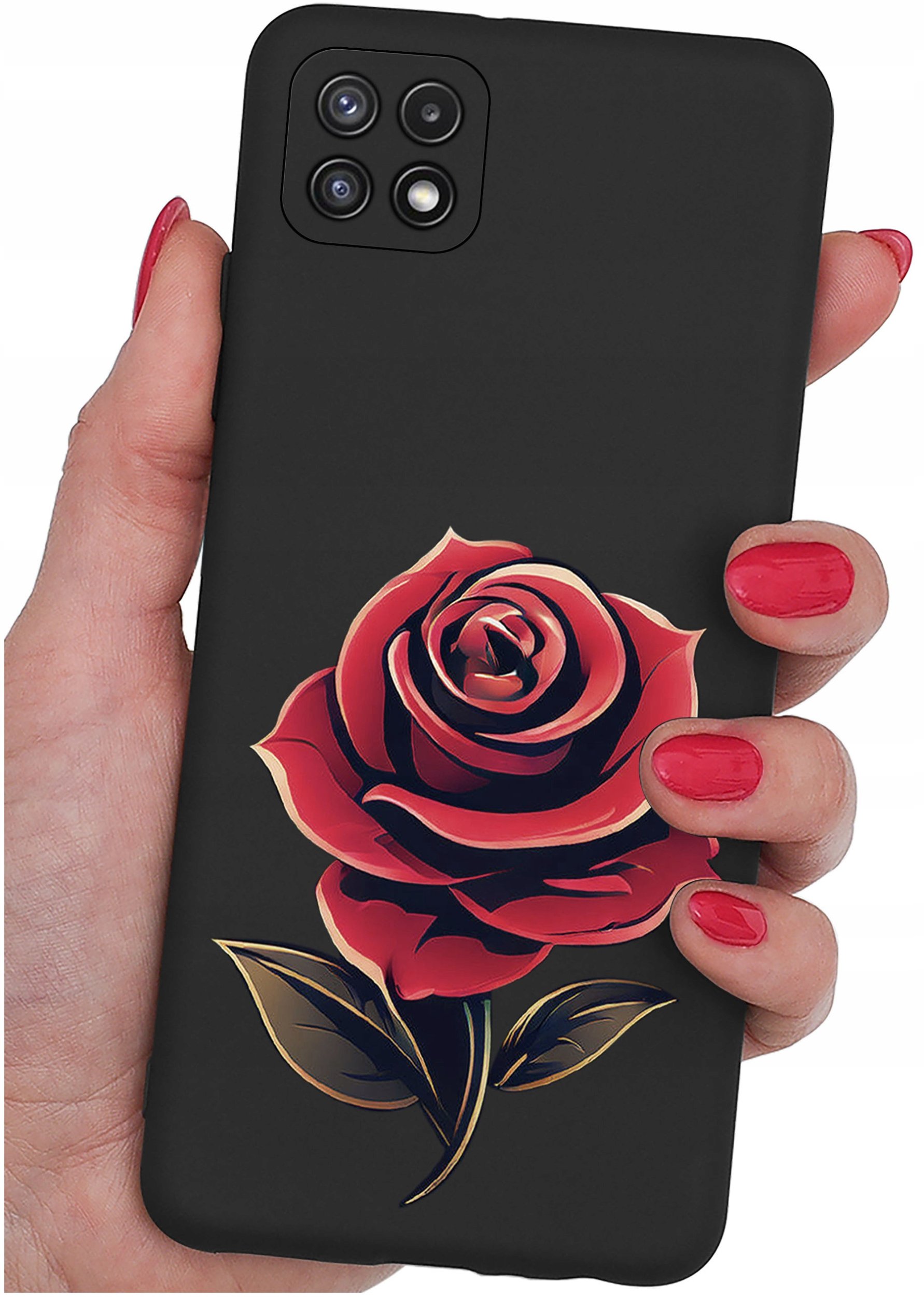 Etui do Samsung A22 5G WZORY |SILIKONOWE MATT CASE + SZKŁO 9H