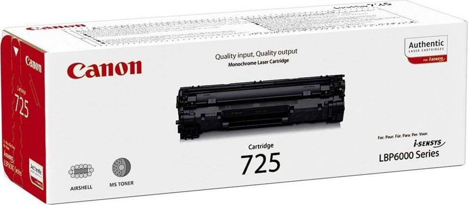 Toner Canon CRG-725 Black Oryginał (3484B002)