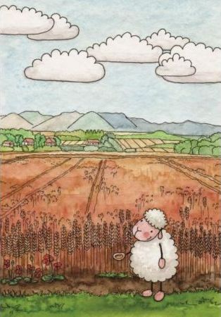 Szaron Pocztówka z kolorowanką - Jeśli ziarno obumrze