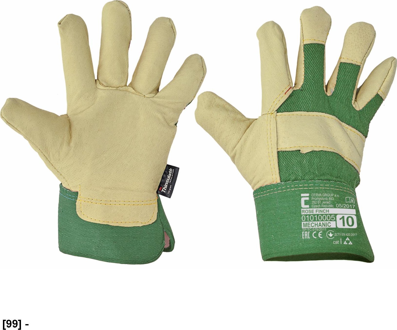 CERVA ROSE FINCH - rękawice ocieplane 9