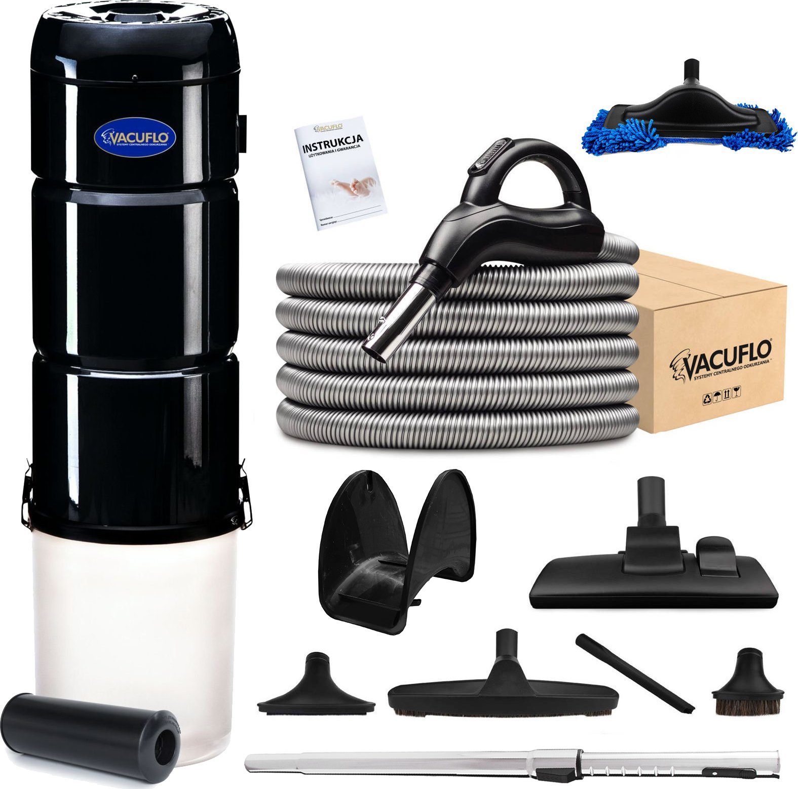 Vacuflo Jednostka VACUFLO TC 588Q + Zestaw Silver TC 588QX + SILVER 12m