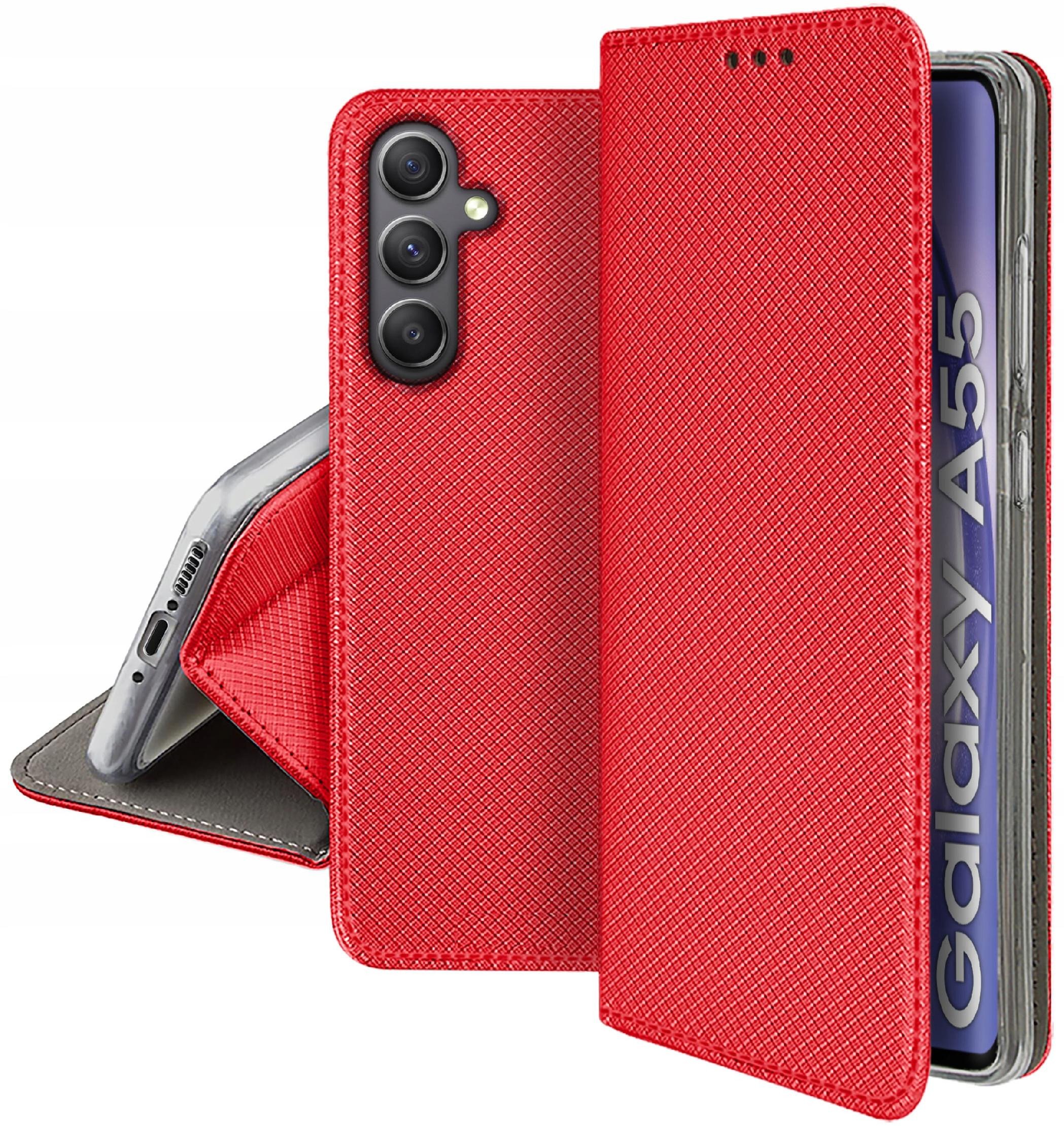 Etui do Samsung Galaxy A55 | A55 5G SMART MAGNET CASE PORTFEL + SZKŁO 9H