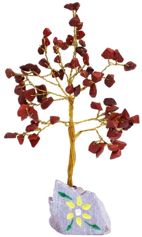 Drzewko z kamieniami szlachetnymi - Jaspis Czerwony | 80 kamieni
