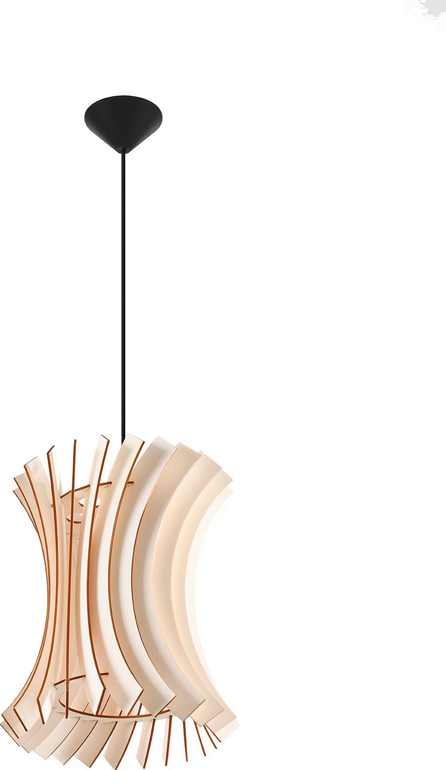 Lampa wisząca Lumes Drewniana lampa wisząca w stylu skandynawskim - EX566-Oriani