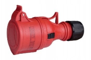 Gniazdo przenośne 16A 5P 400V czerwone TWIST GPP TYP B 16/5 IP44 921880