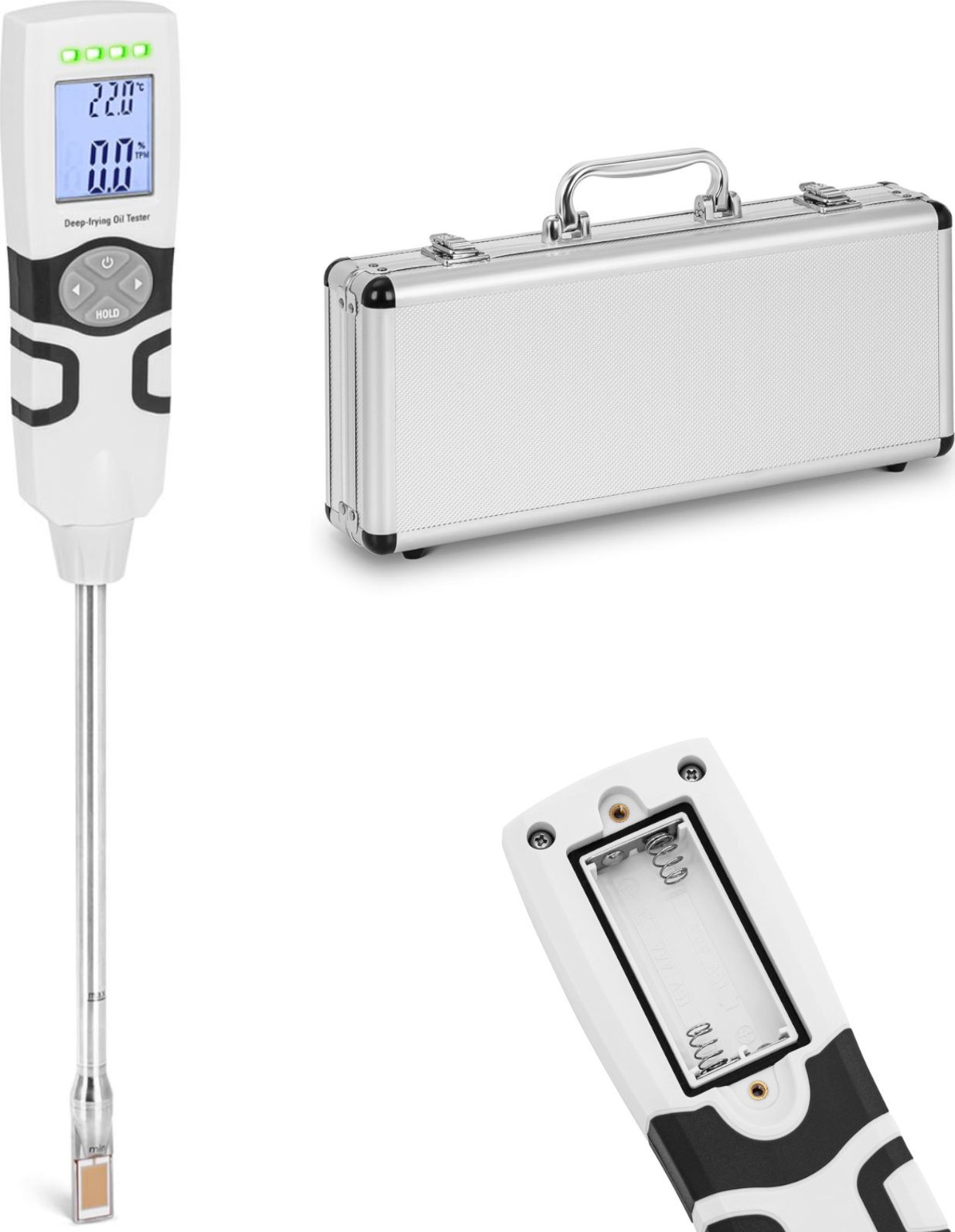 Steinberg Tester jakości oleju spożywczego do smażenia TPM LCD 40-200 C Tester jakości oleju spożywczego do smażenia TPM LCD 40-200 C