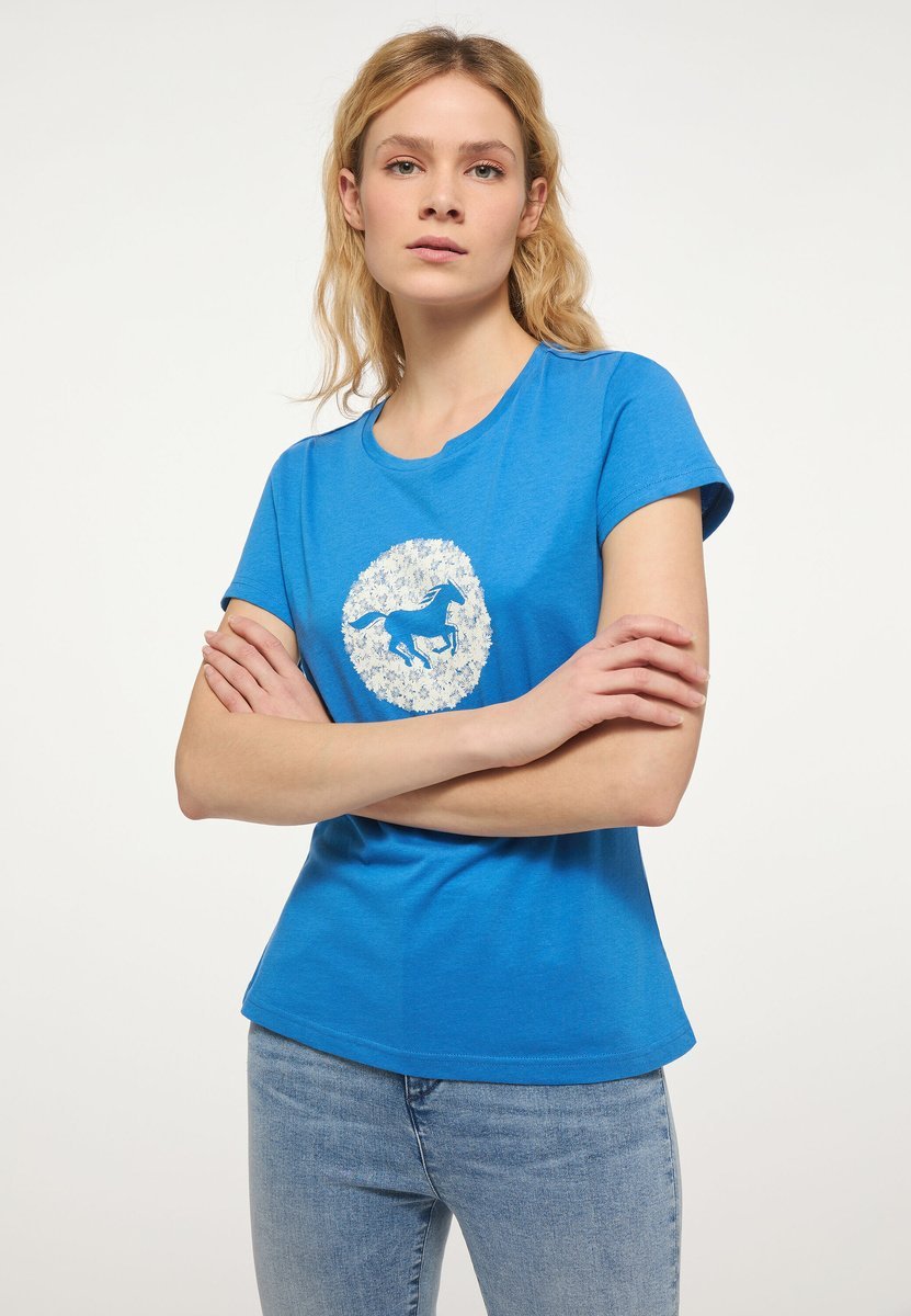 Mustang Mustang damska koszulka t-shirt ALEXIA C PRINT 1013781 5428 S