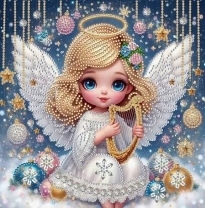 Norimpex *****Diament.mozaika 23x30 Aniołek z harfą 2000635