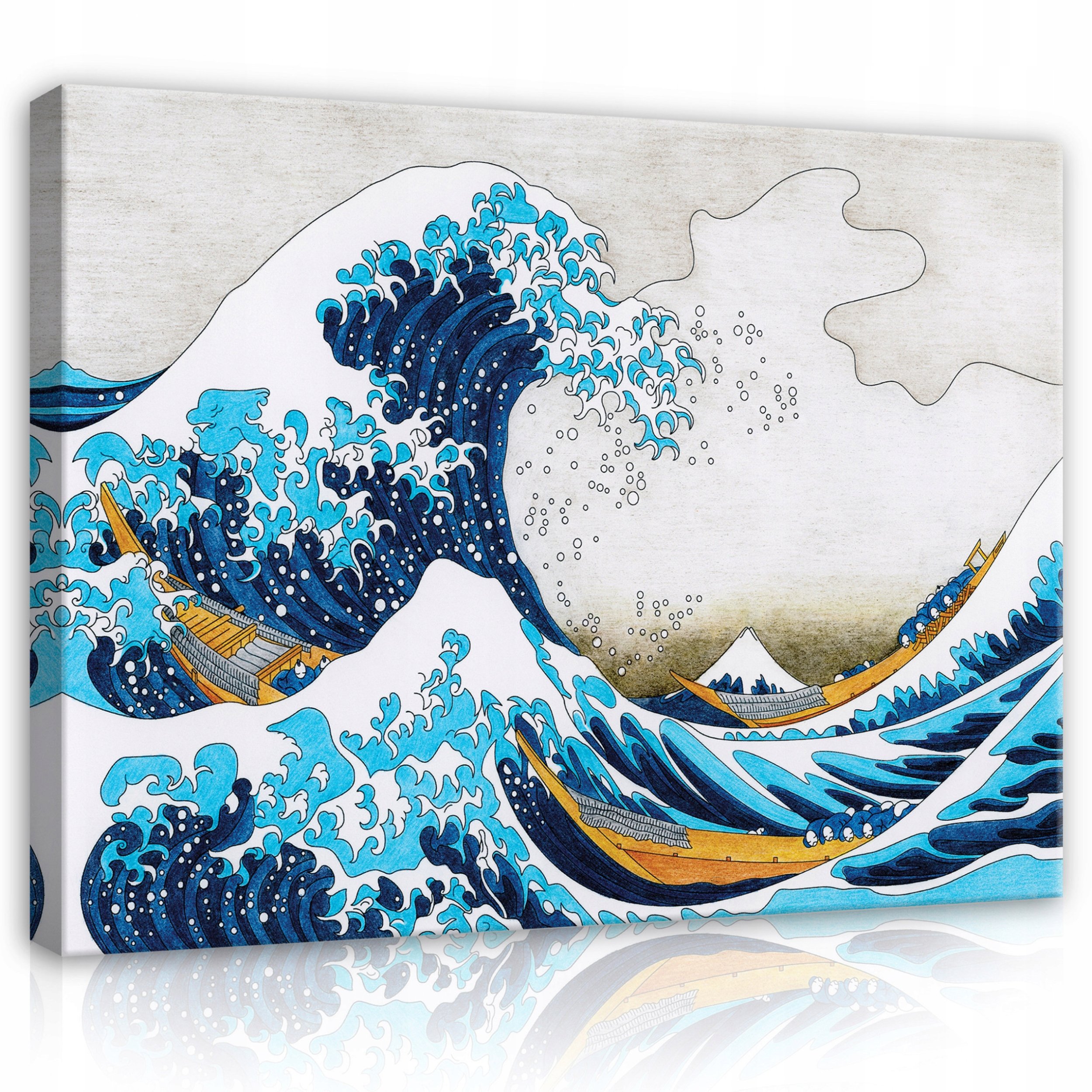 OBRAZ WIELKA FALA W KANGAWIE NA PŁÓTNIE ŚCIANĘ DO SYPIALNI SALONU 100x70