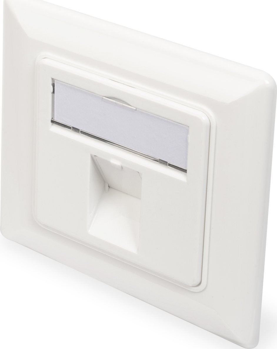 Digitus Assmann DIGITUS FACEPLATE FOR KEYSTONE/JACKS 1XRJ45 80X80MM