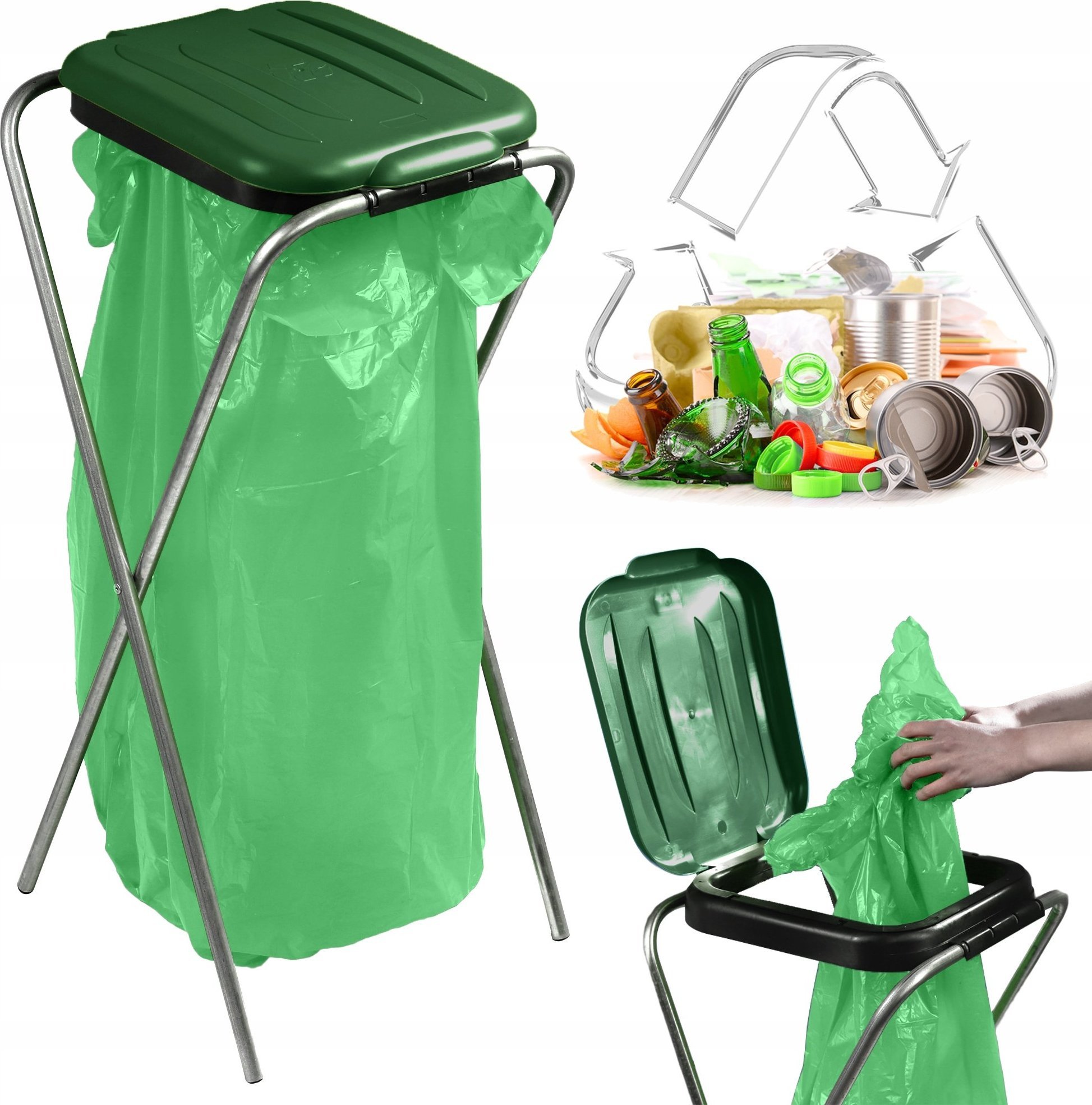Kadax KADAX Stojak Na Worki Do Segregacji Śmieci 120L
