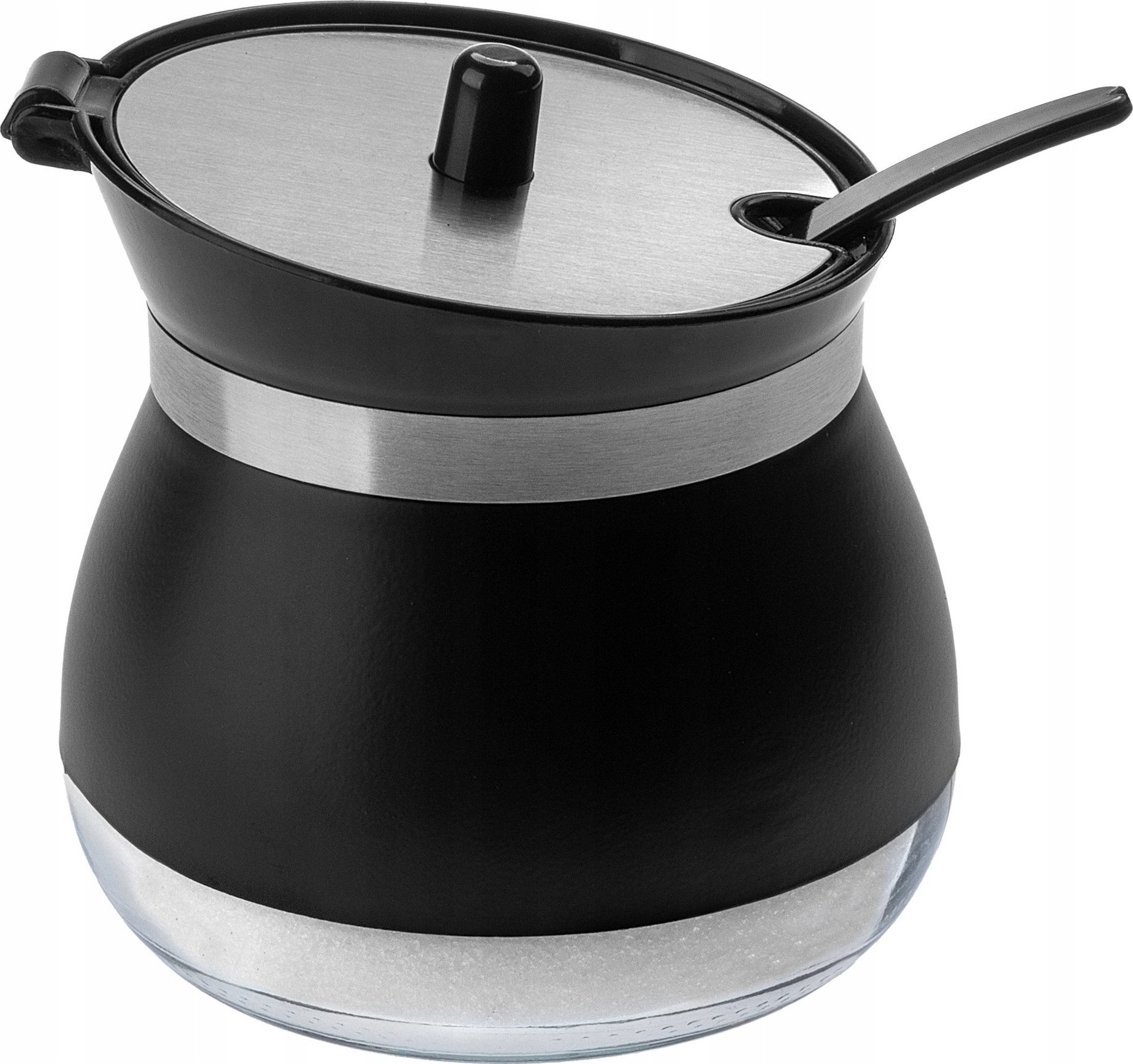 Kadax Cukiernica Cukierniczka Z Łyżeczką Pokrywką Czarna